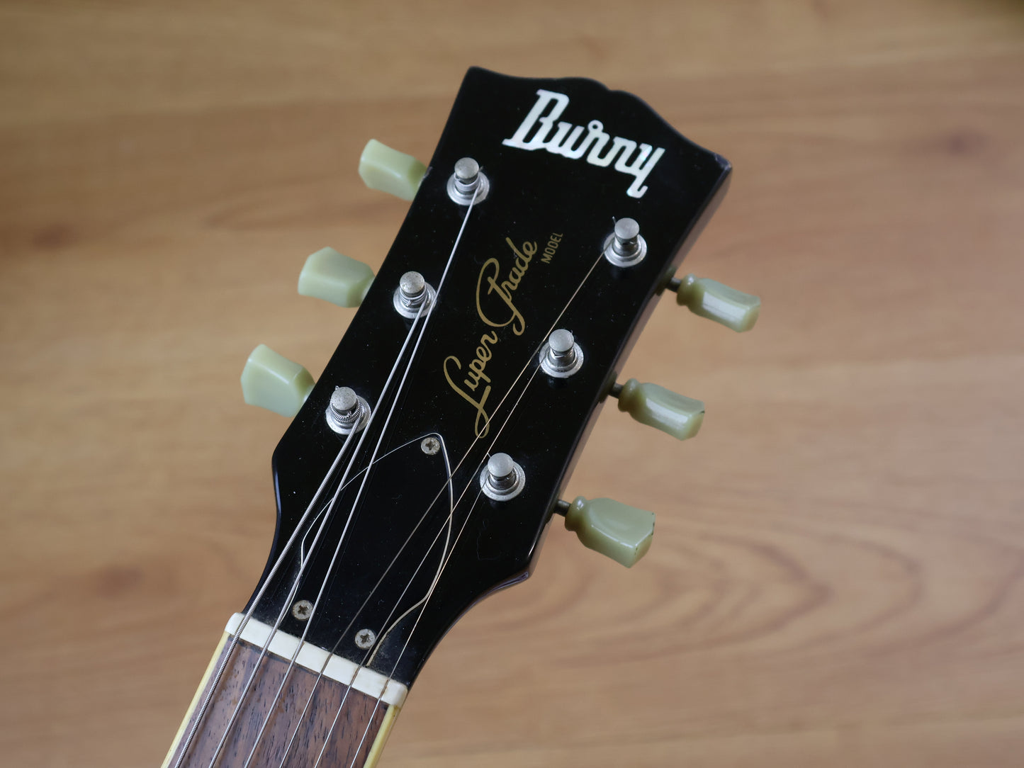 2005 Burny "Super Grade" Les Paul Standard (Transaparent Grey Flame)