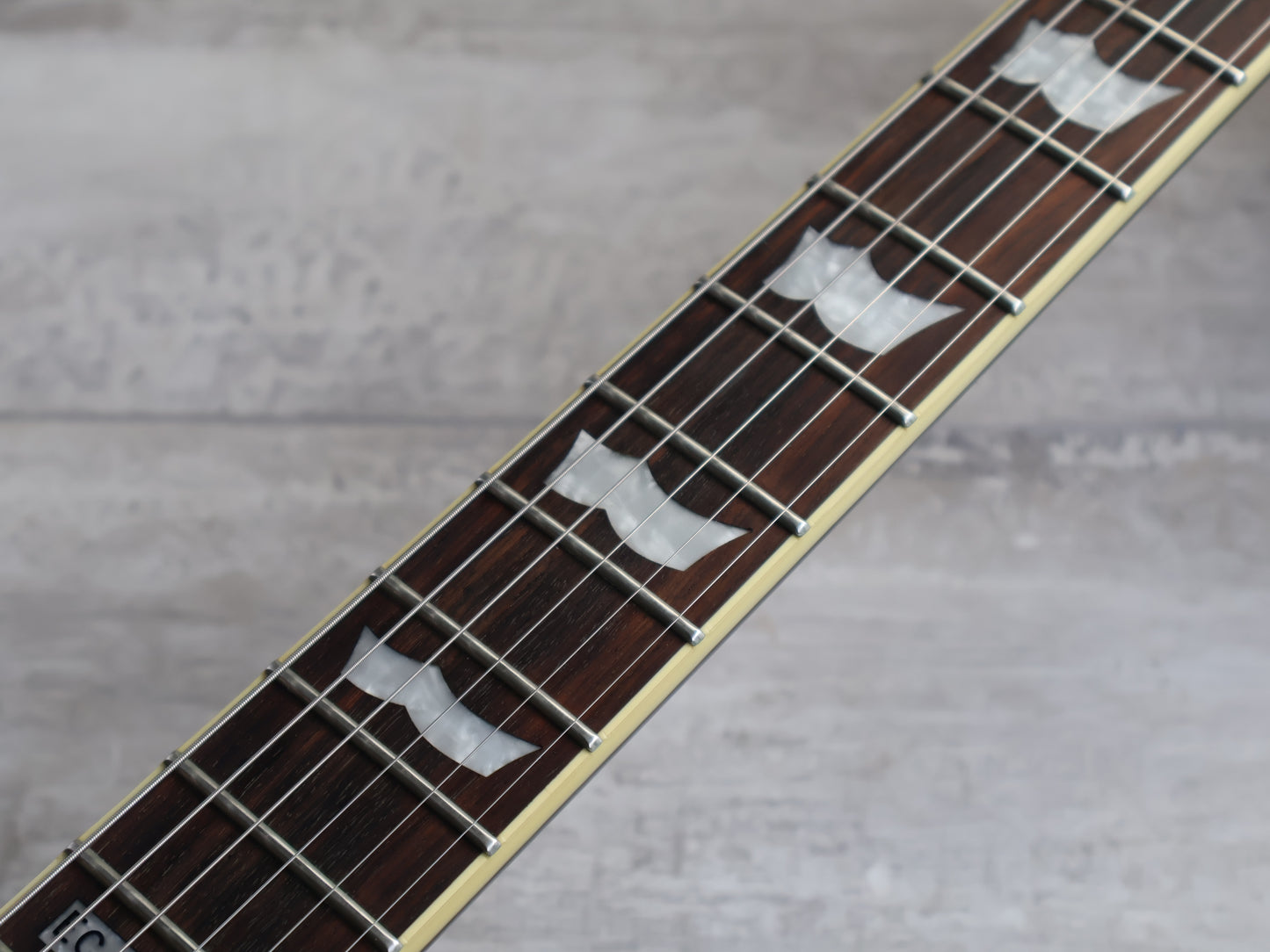 2010 LTD (by ESP) EC-401FM Single Cutaway w/EMG's (Transparent Black)