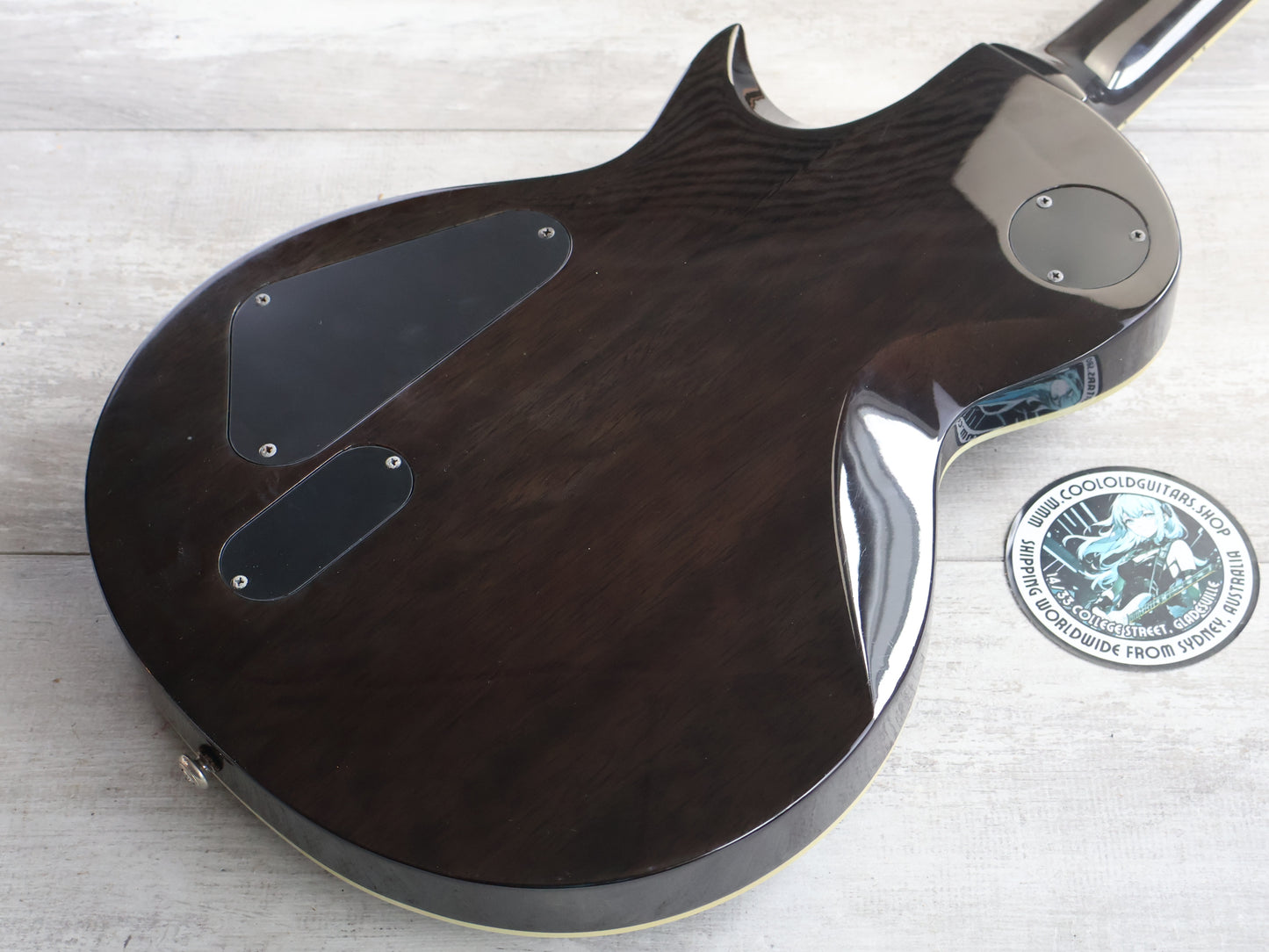 2010 LTD (by ESP) EC-401FM Single Cutaway w/EMG's (Transparent Black)