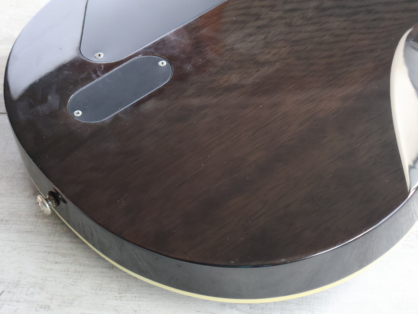 2010 LTD (by ESP) EC-401FM Single Cutaway w/EMG's (Transparent Black)