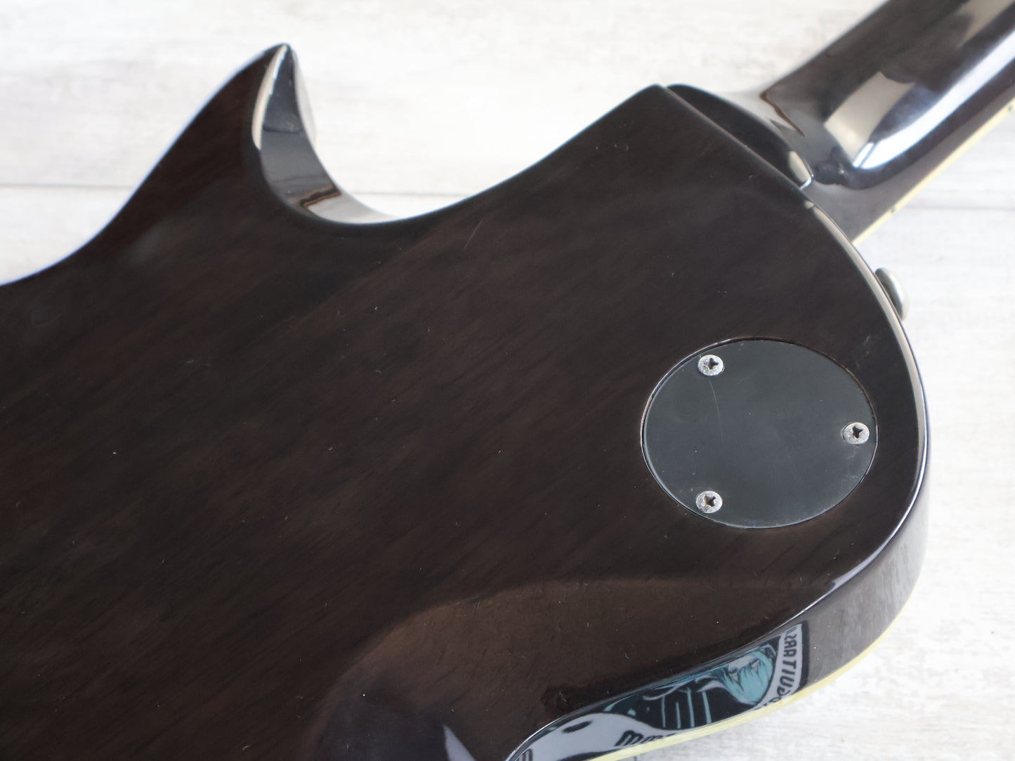 2010 LTD (by ESP) EC-401FM Single Cutaway w/EMG's (Transparent Black)