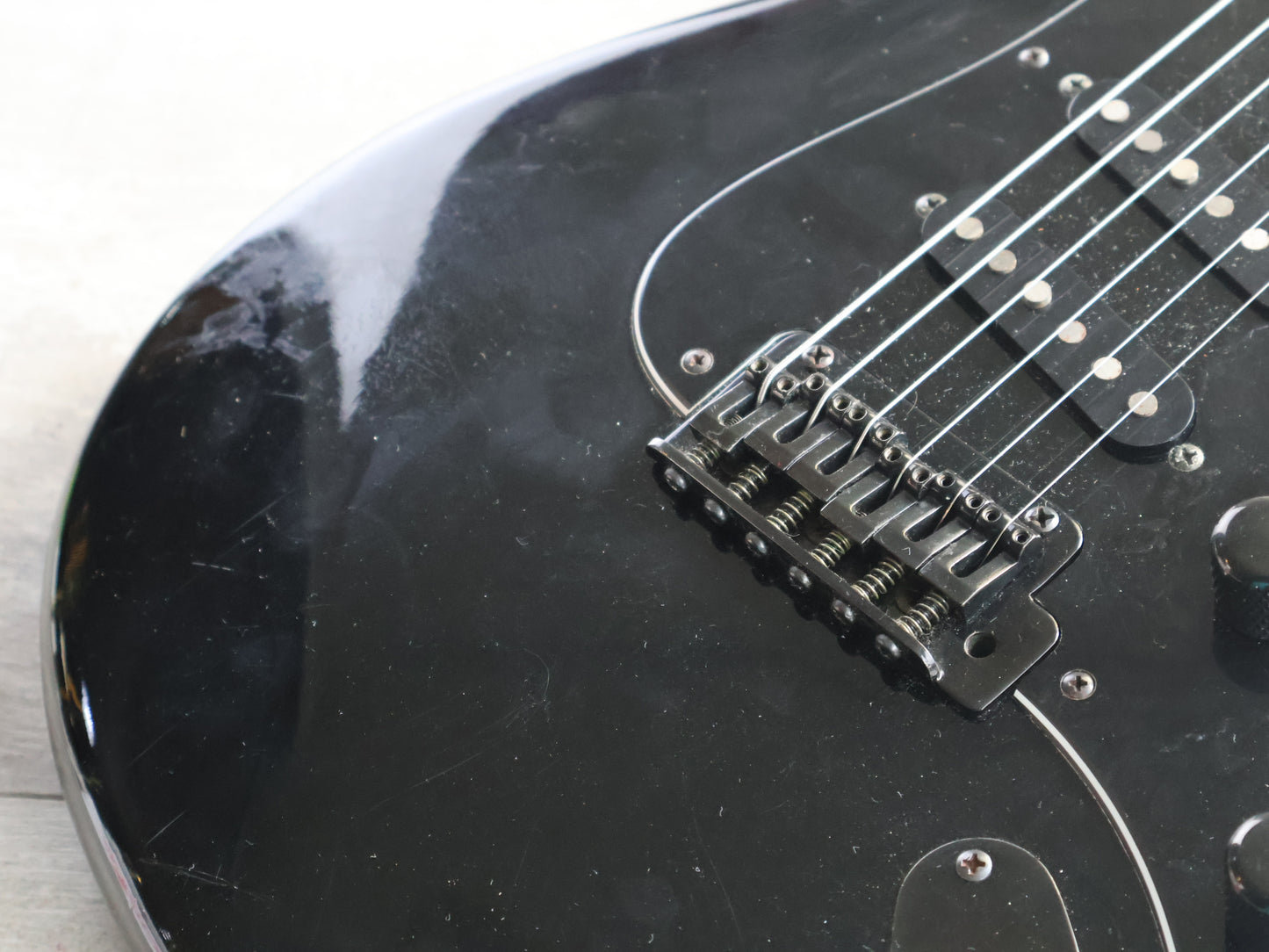 1989 Yamaha Japan MG111 26 Fret Electric Guitar (Black)