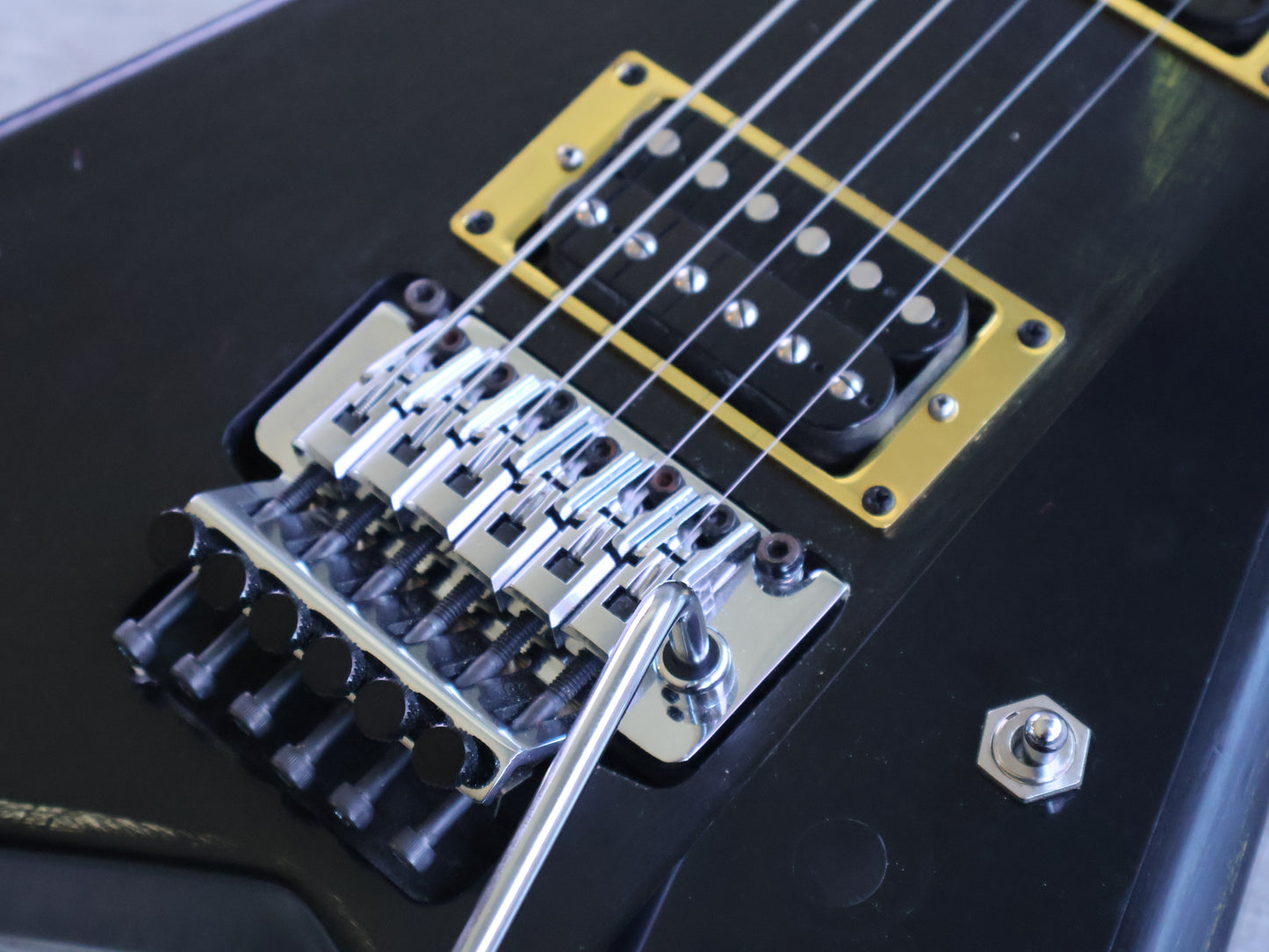 1990's Grover Jackson Charvel Japan Rhoads Flying V (Black)