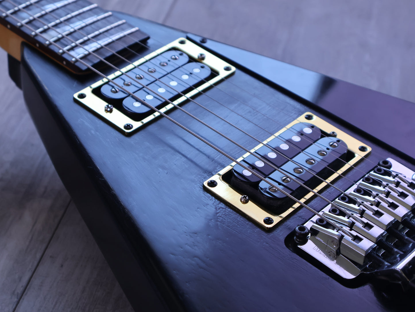 1990's Grover Jackson Charvel Japan Rhoads Flying V (Black)