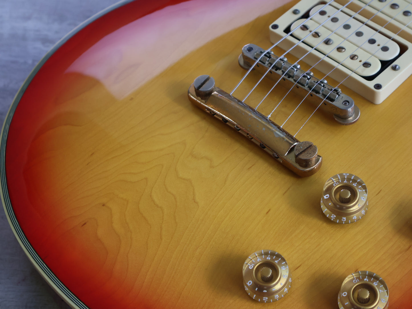 1982 Greco Japan EG-600PR Super Power Les Paul Custom (Cherry Sunburst)