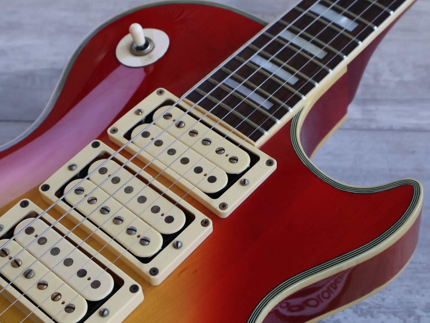 1982 Greco Japan EG-600PR Super Power Les Paul Custom (Cherry Sunburst)