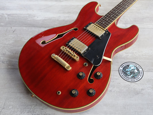 1989 Aria Pro II TA-500 Titan Hollowbody Electric (Wine Red)