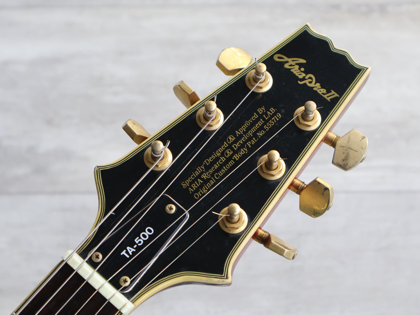 1989 Aria Pro II TA-500 Titan Hollowbody Electric (Wine Red)