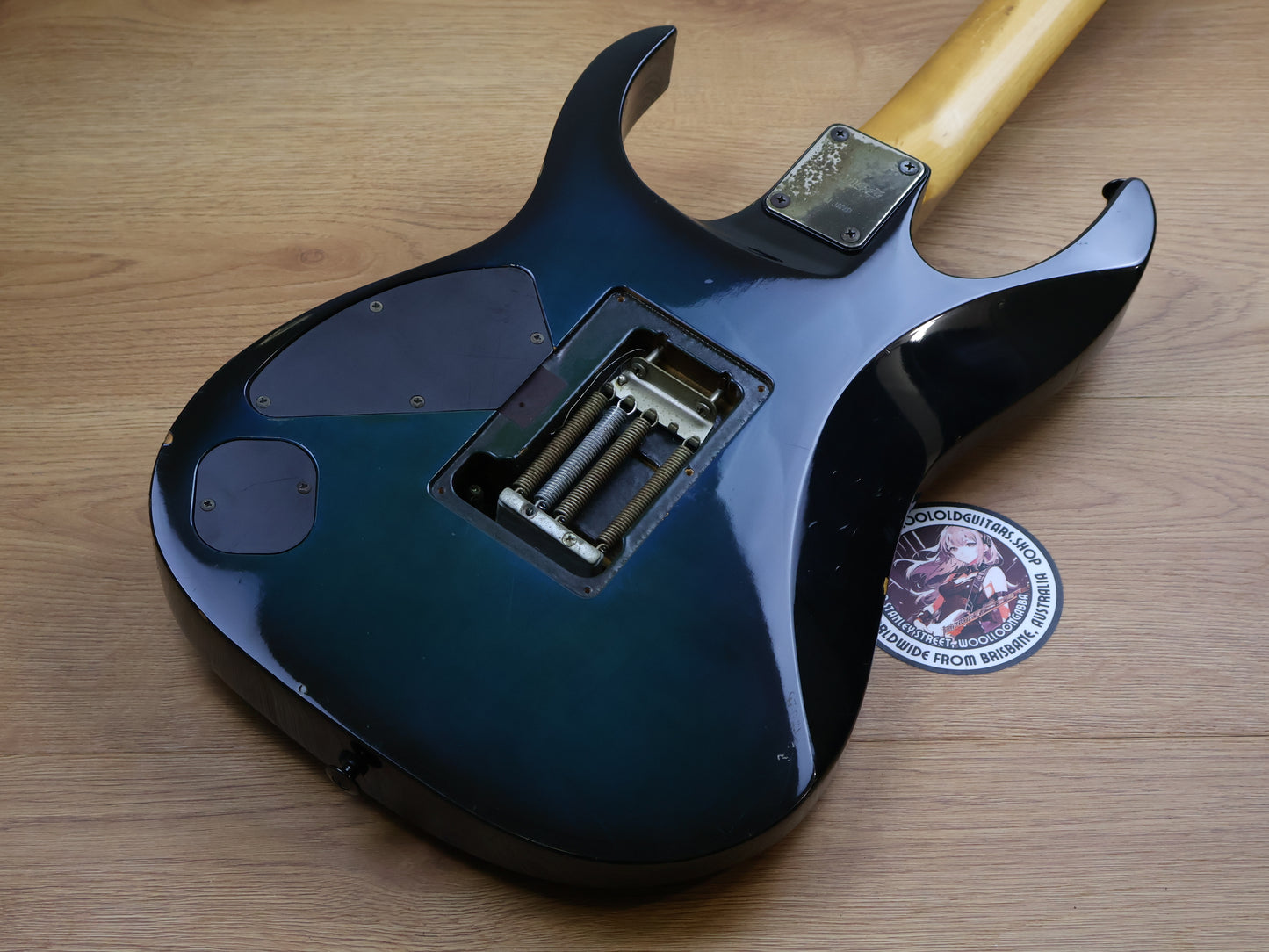 1992 Ibanez Japan RG570FM Superstrat (Transparent Blue)