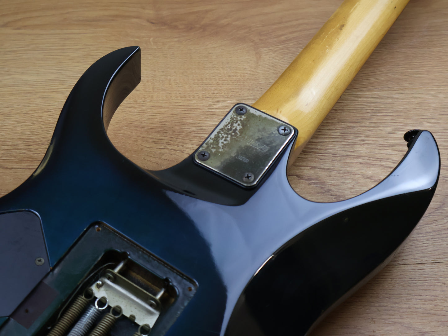 1992 Ibanez Japan RG570FM Superstrat (Transparent Blue)