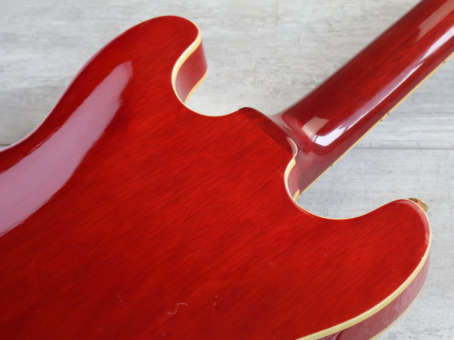 1989 Aria Pro II TA-500 Titan Hollowbody Electric (Wine Red)