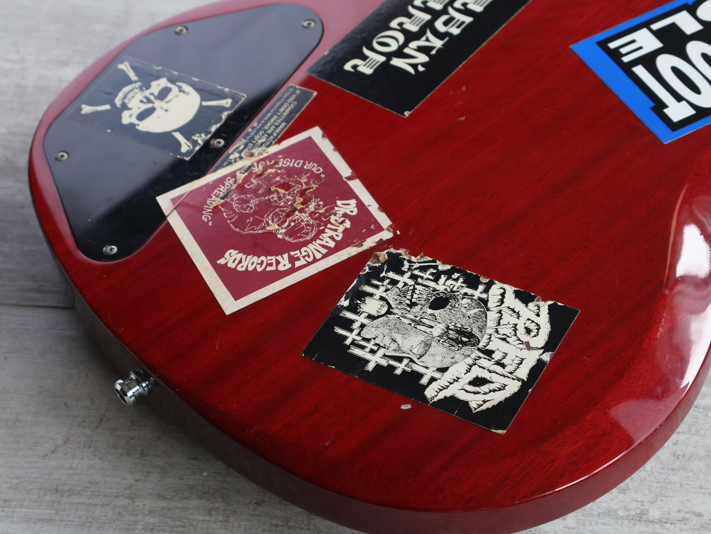 1981 Greco Japan EB-500 SG "EB" Long Scale Bass (Cherry Red)