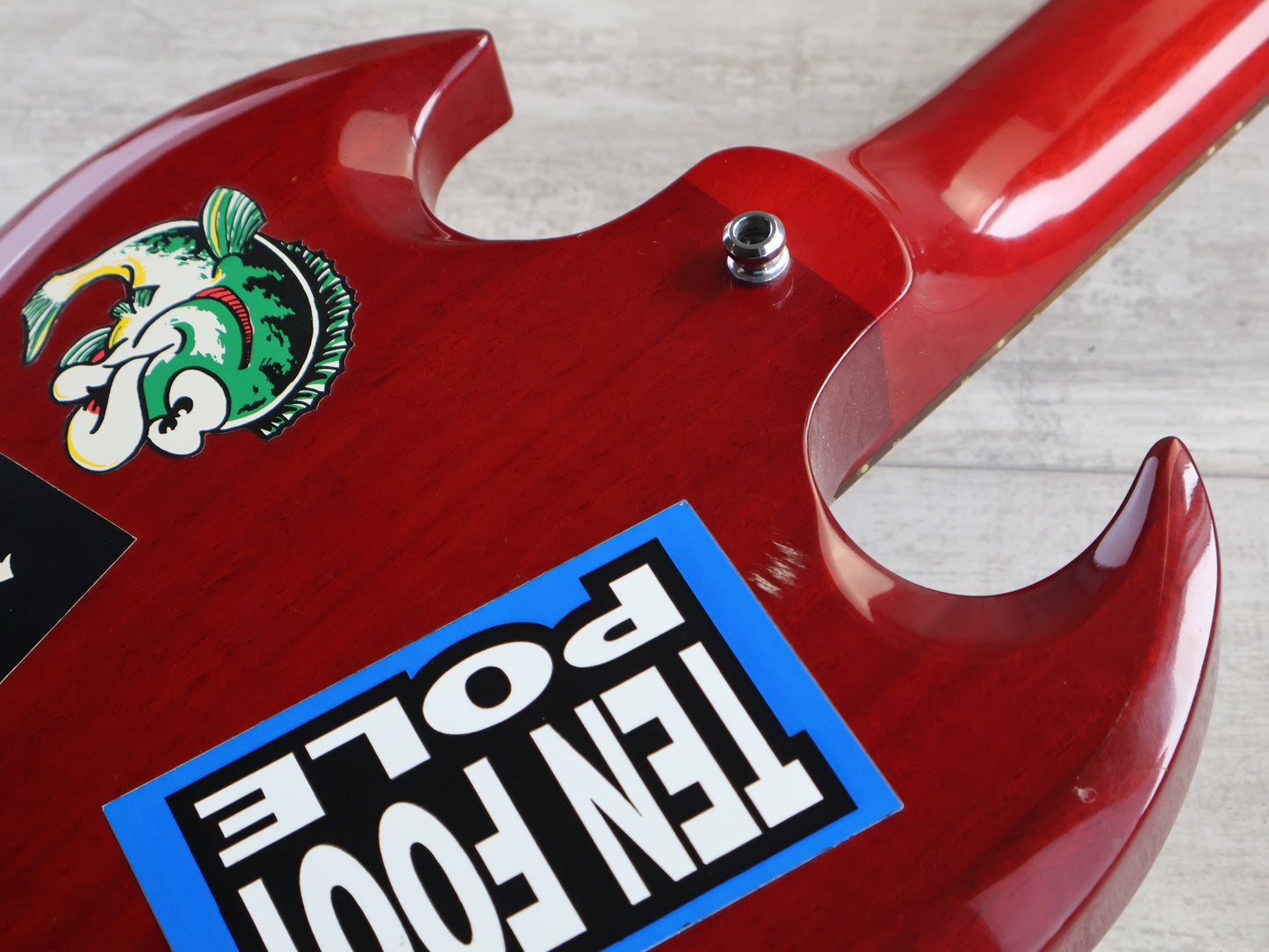 1981 Greco Japan EB-500 SG "EB" Long Scale Bass (Cherry Red)