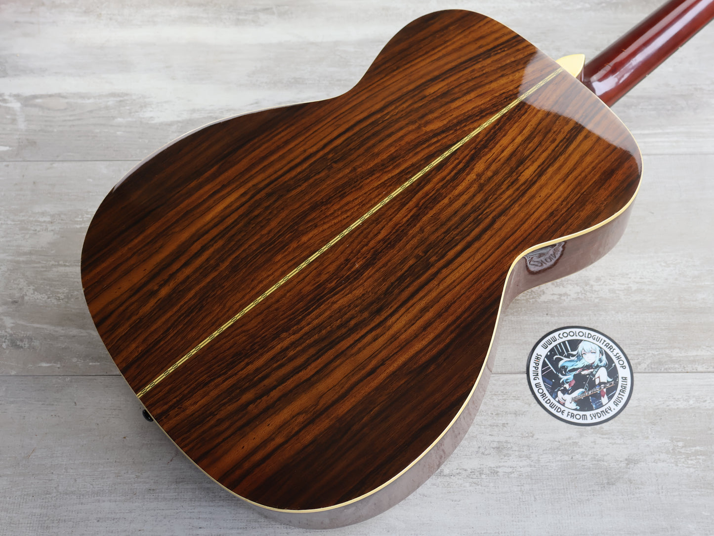 1980's Morris F-15 Japanese Vintage Folk OM Acoustic Guitar (Natural)