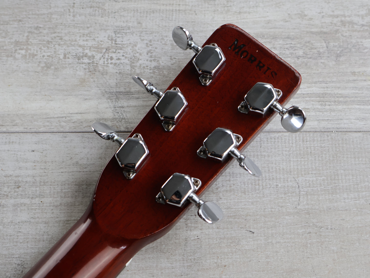 1980's Morris F-15 Japanese Vintage Folk OM Acoustic Guitar (Natural)