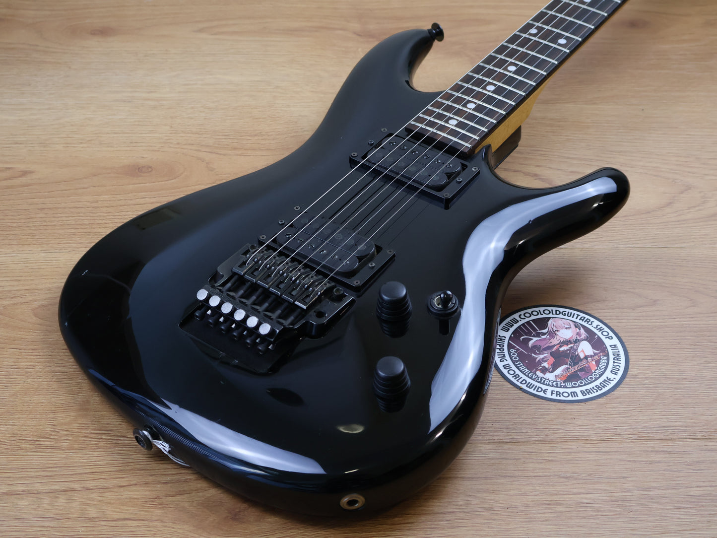 1990 Ibanez Japan 440R Radius Series HH Superstrat (Black)