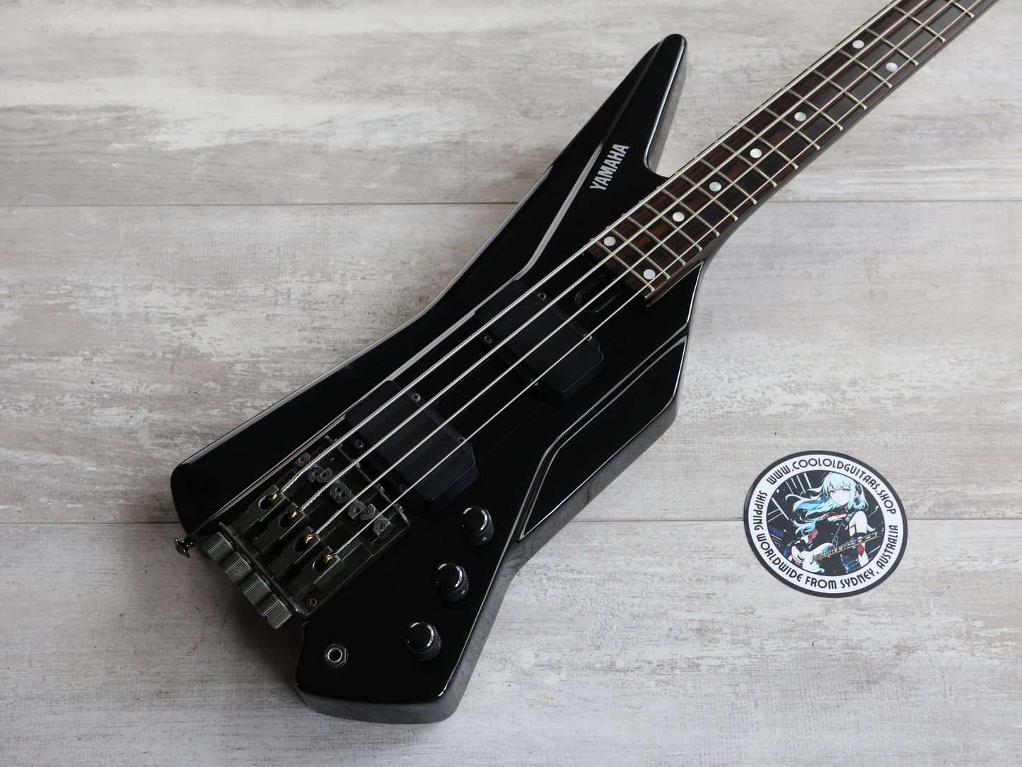 1980's Yamaha Japan BX-1 Headless Neckthrough Bass (Black)