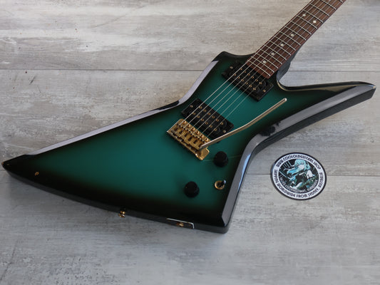 1983 Aria Pro II Japan ZZ Deluxe Explorer (Black Blue Sunburst)