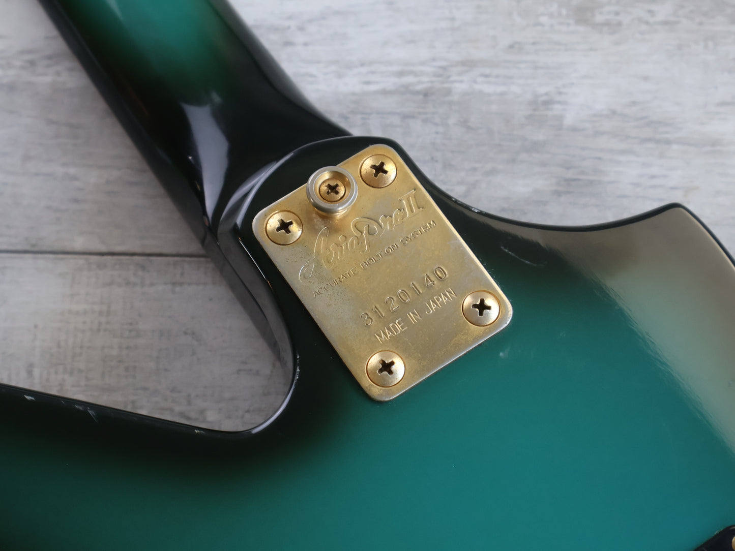 1983 Aria Pro II Japan ZZ Deluxe Explorer (Black Blue Sunburst)