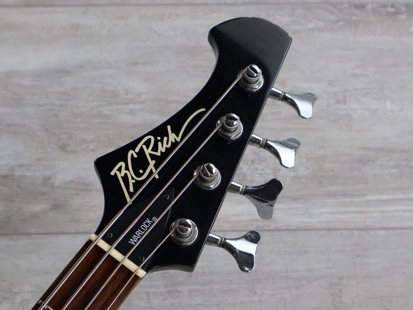 1985 BC Rich Japan NJ Series WB-II Warlock Bass w/Varitone (Black)