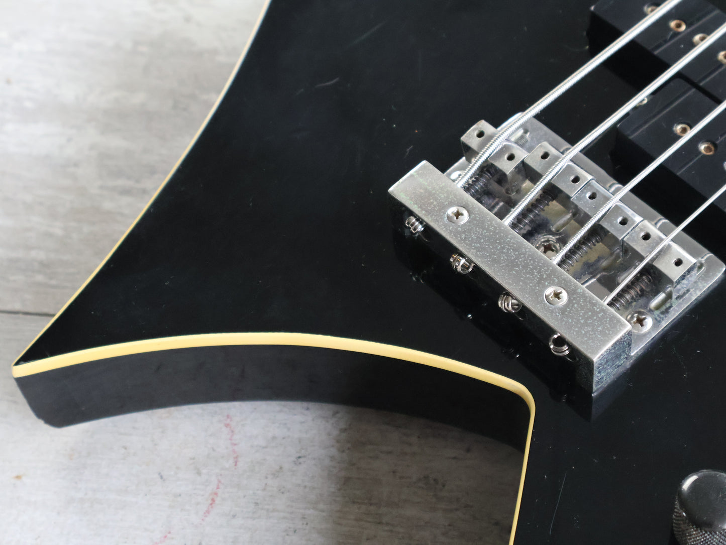 1985 BC Rich Japan NJ Series WB-II Warlock Bass w/Varitone (Black)