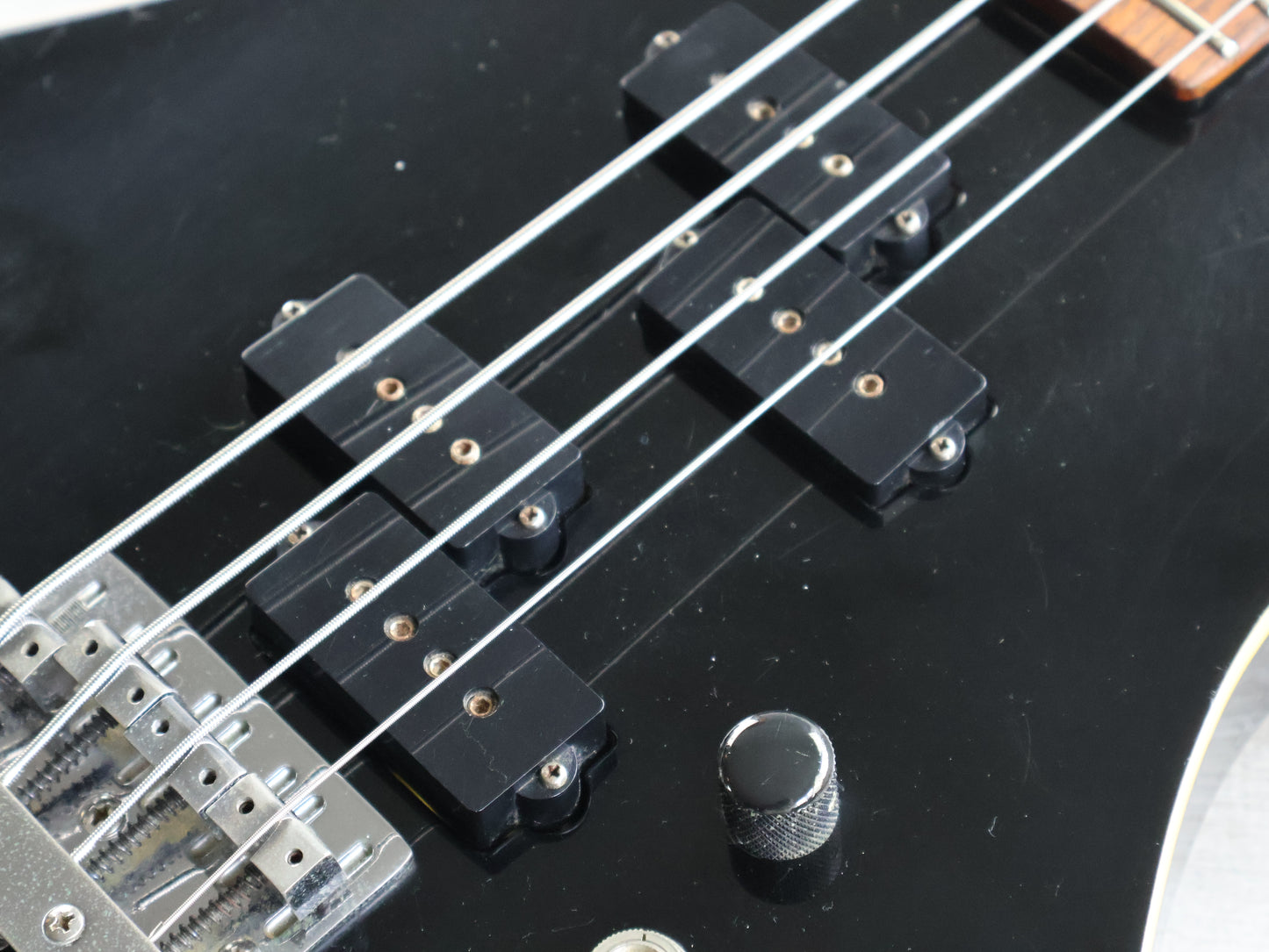 1985 BC Rich Japan NJ Series WB-II Warlock Bass w/Varitone (Black)