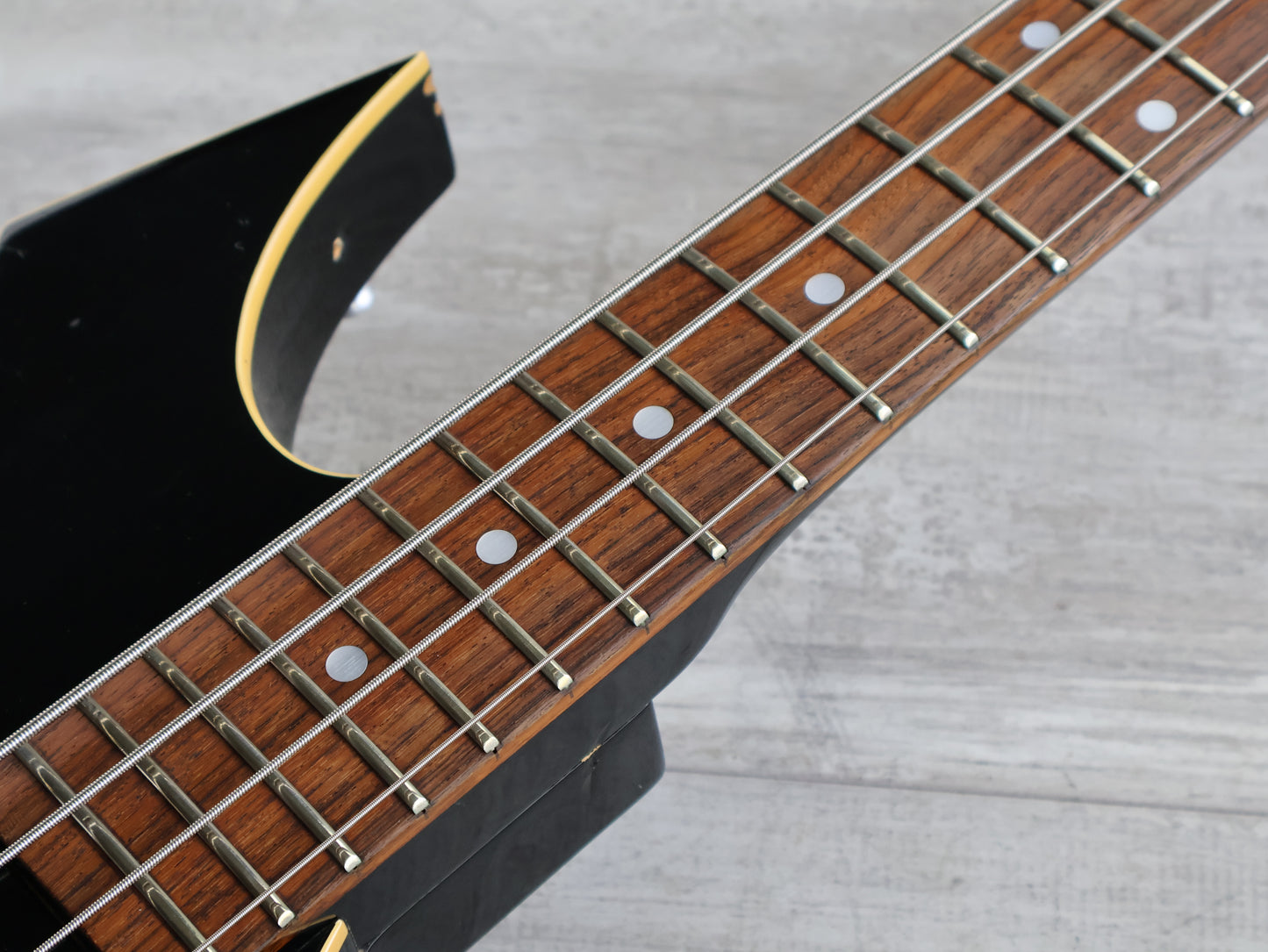 1985 BC Rich Japan NJ Series WB-II Warlock Bass w/Varitone (Black)