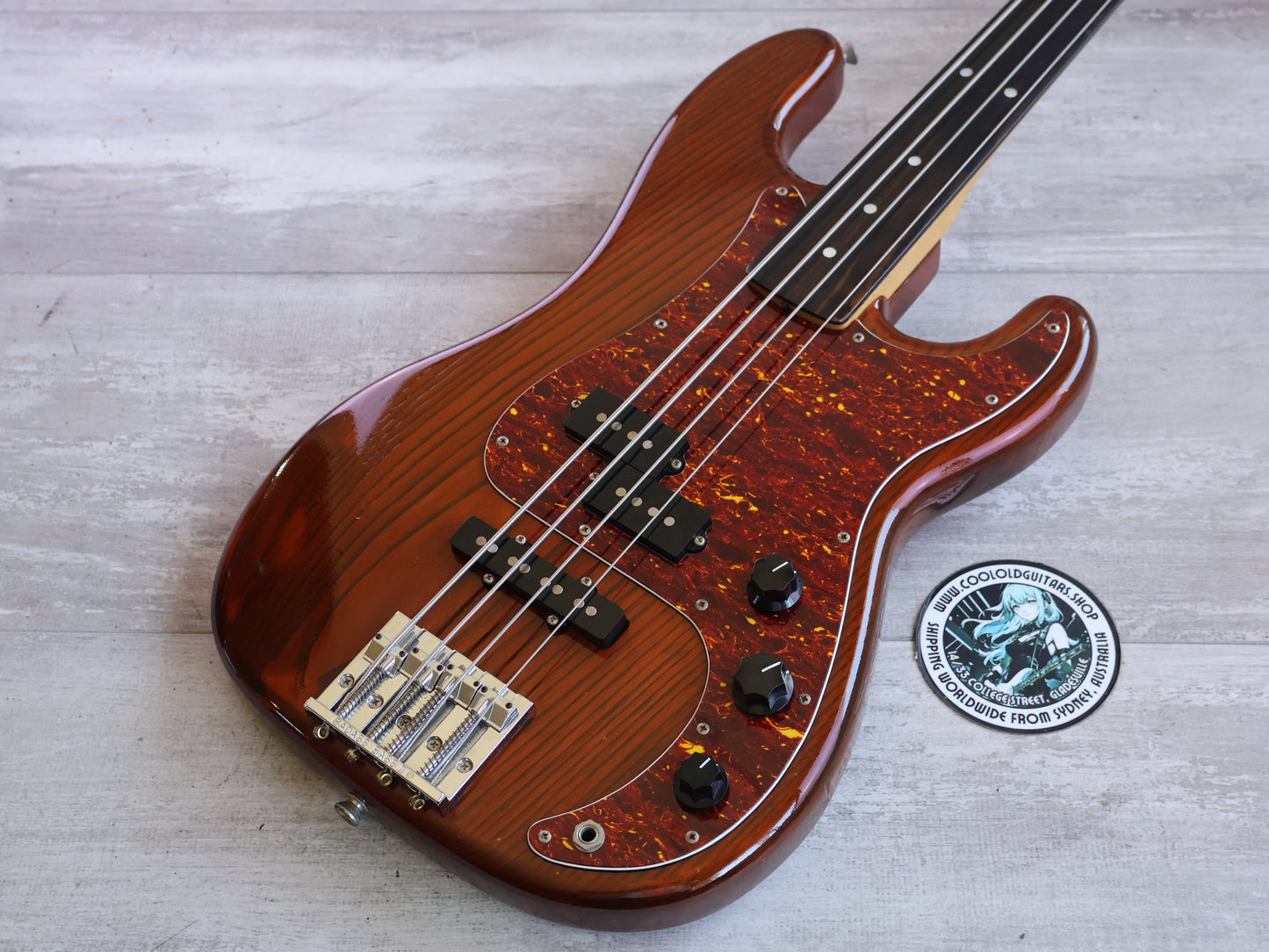 1980's Navigator (by ESP Japan) Custom Order PJ Fretless Precision Bass (Walnut)