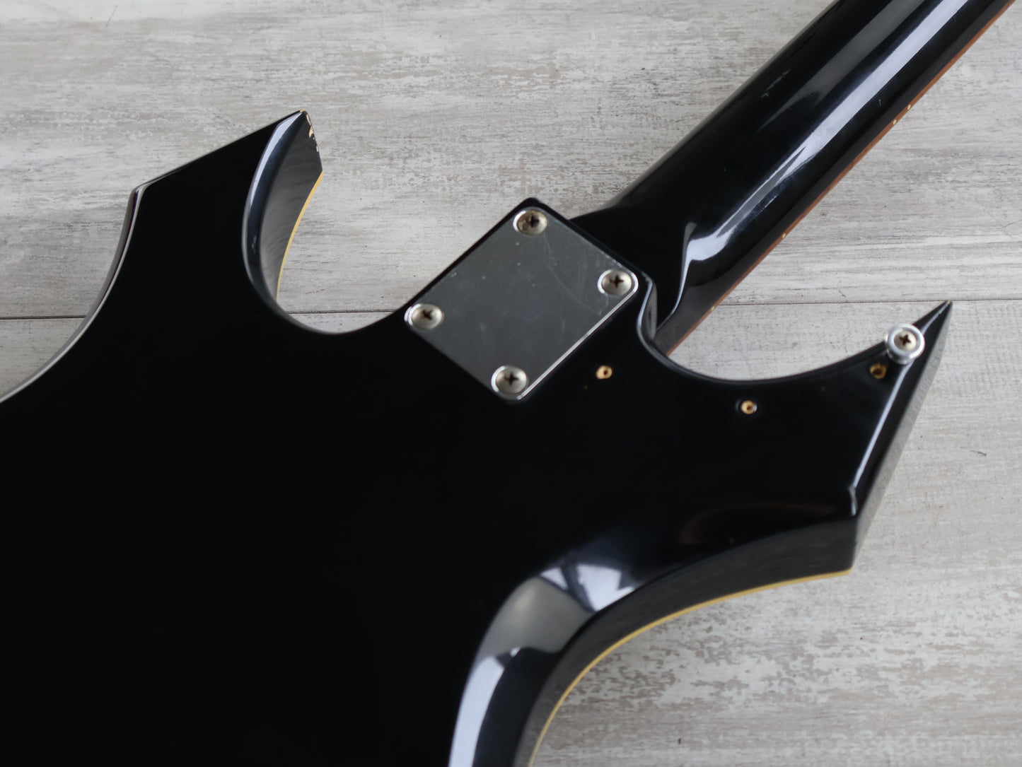 1985 BC Rich Japan NJ Series WB-II Warlock Bass w/Varitone (Black)