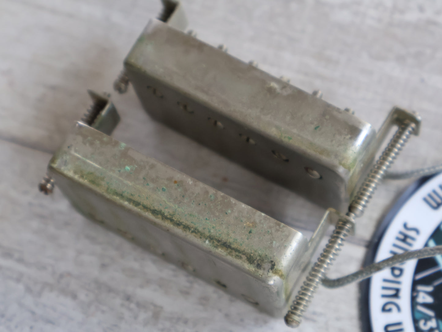 1980 Greco Japan (Maxon) "Dry Z" PAF Humbucker Pair (Nickel)