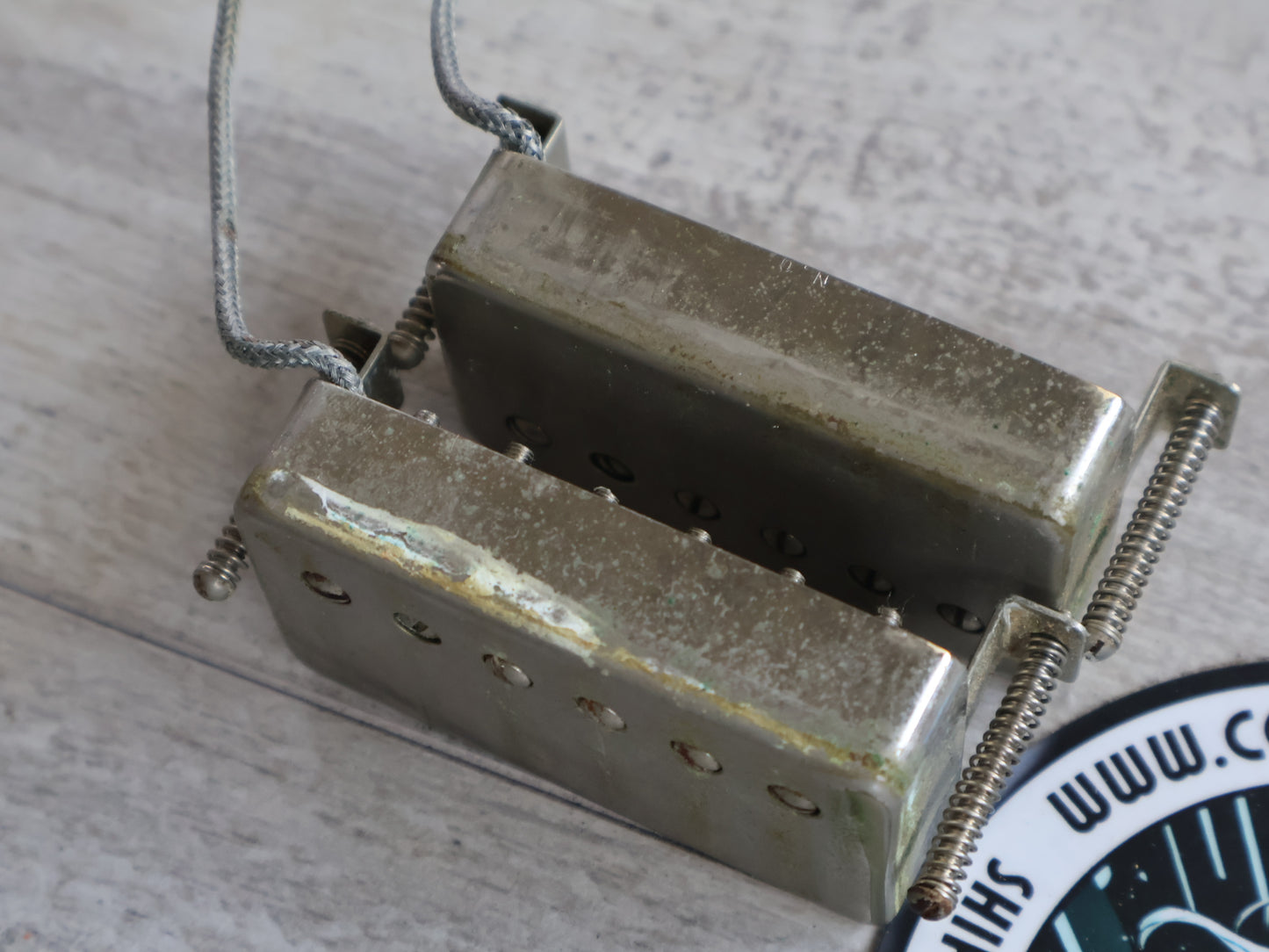 1980 Greco Japan (Maxon) "Dry Z" PAF Humbucker Pair (Nickel)