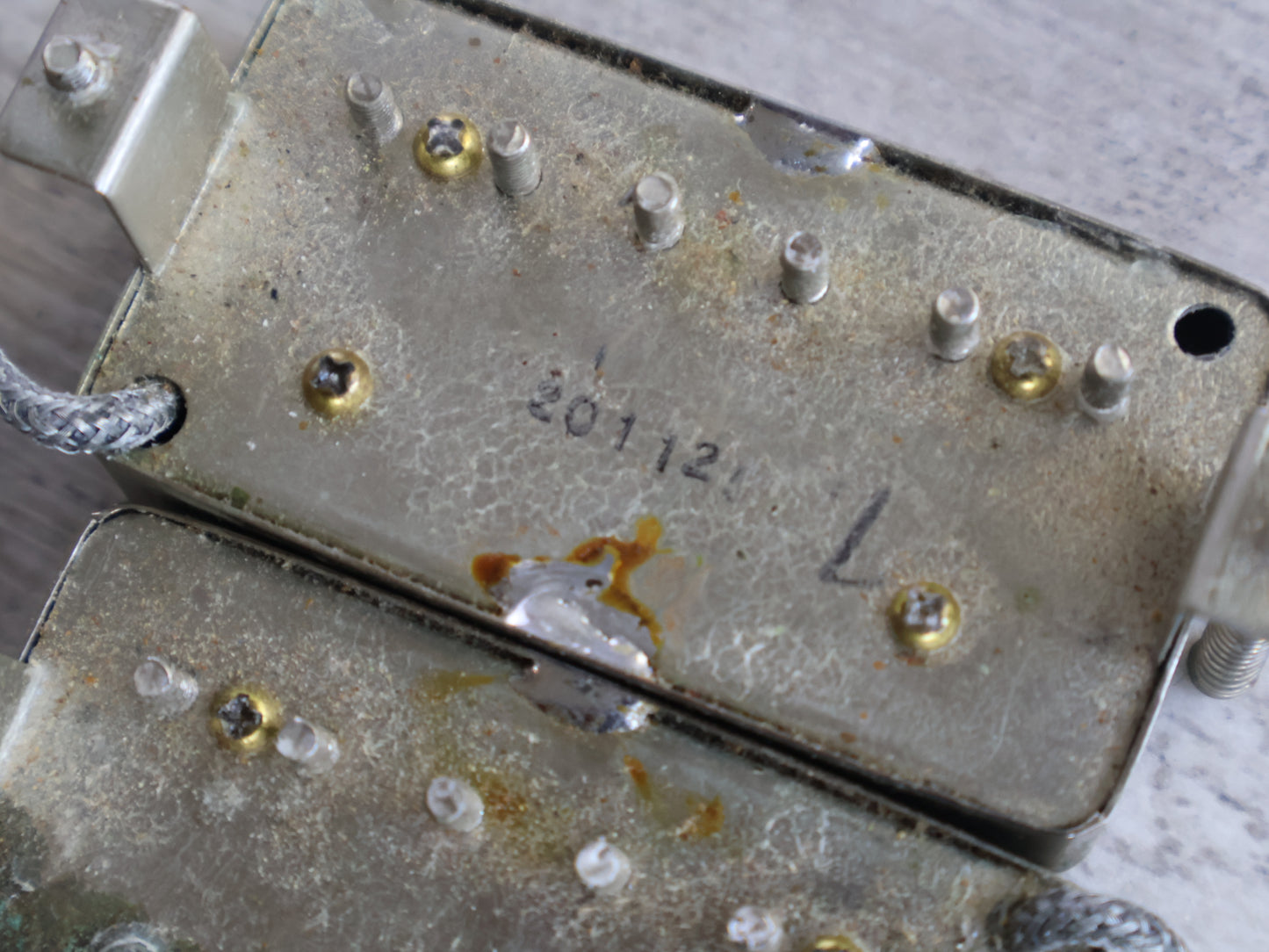 1980 Greco Japan (Maxon) "Dry Z" PAF Humbucker Pair (Nickel)