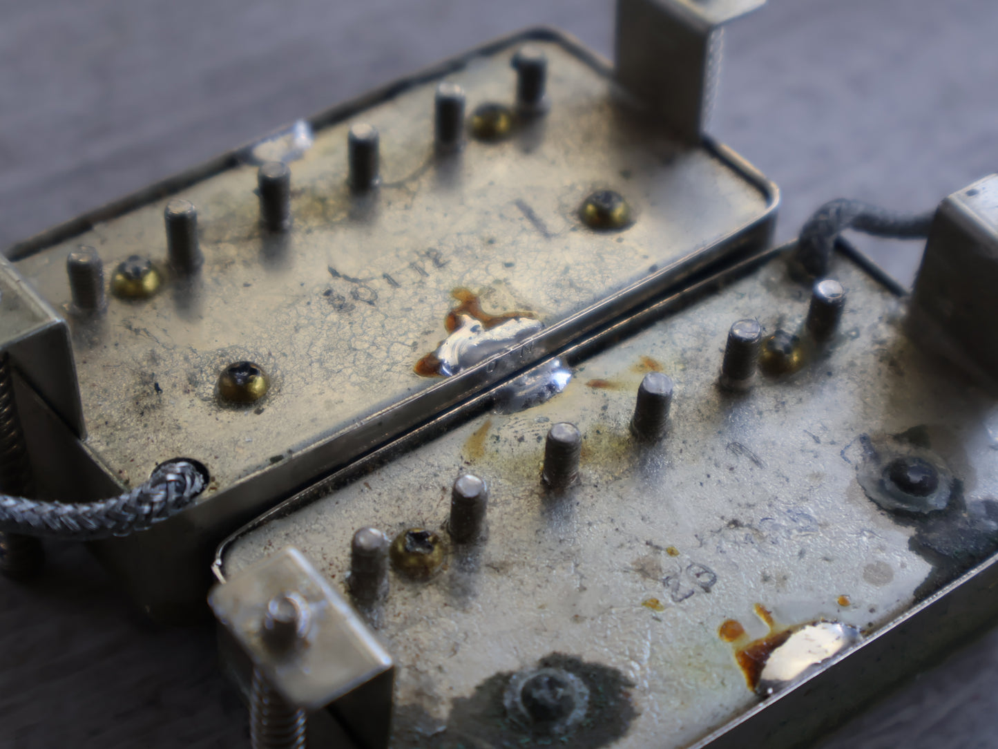 1980 Greco Japan (Maxon) "Dry Z" PAF Humbucker Pair (Nickel)