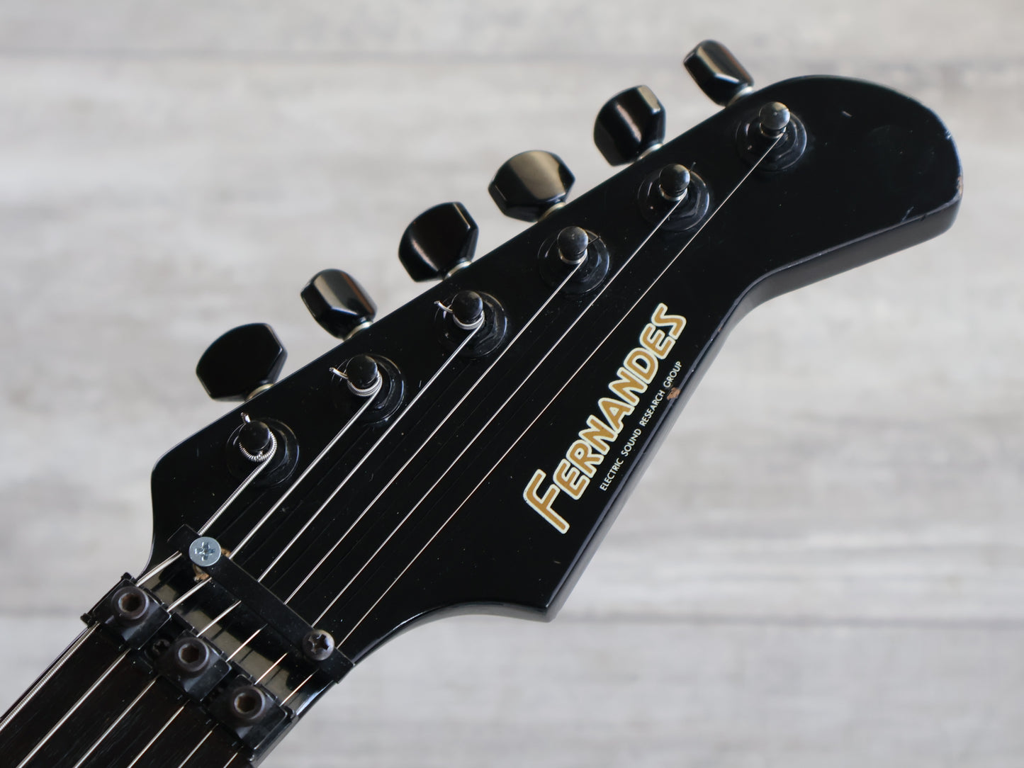 1986 Fernandes Japan FR-55 Revolver HSS Superstrat (Brad Gillis Red)