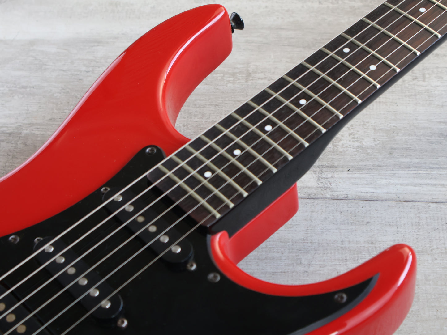 1986 Fernandes Japan FR-55 Revolver HSS Superstrat (Brad Gillis Red)