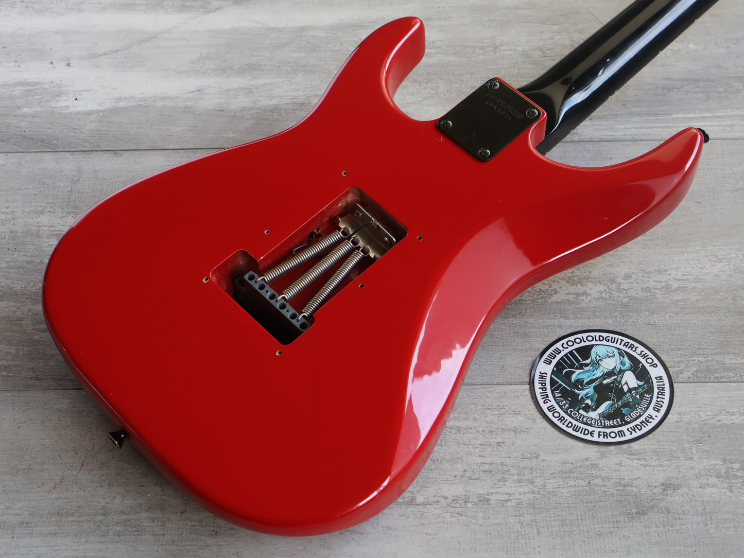 1986 Fernandes Japan FR-55 Revolver HSS Superstrat (Brad Gillis Red)