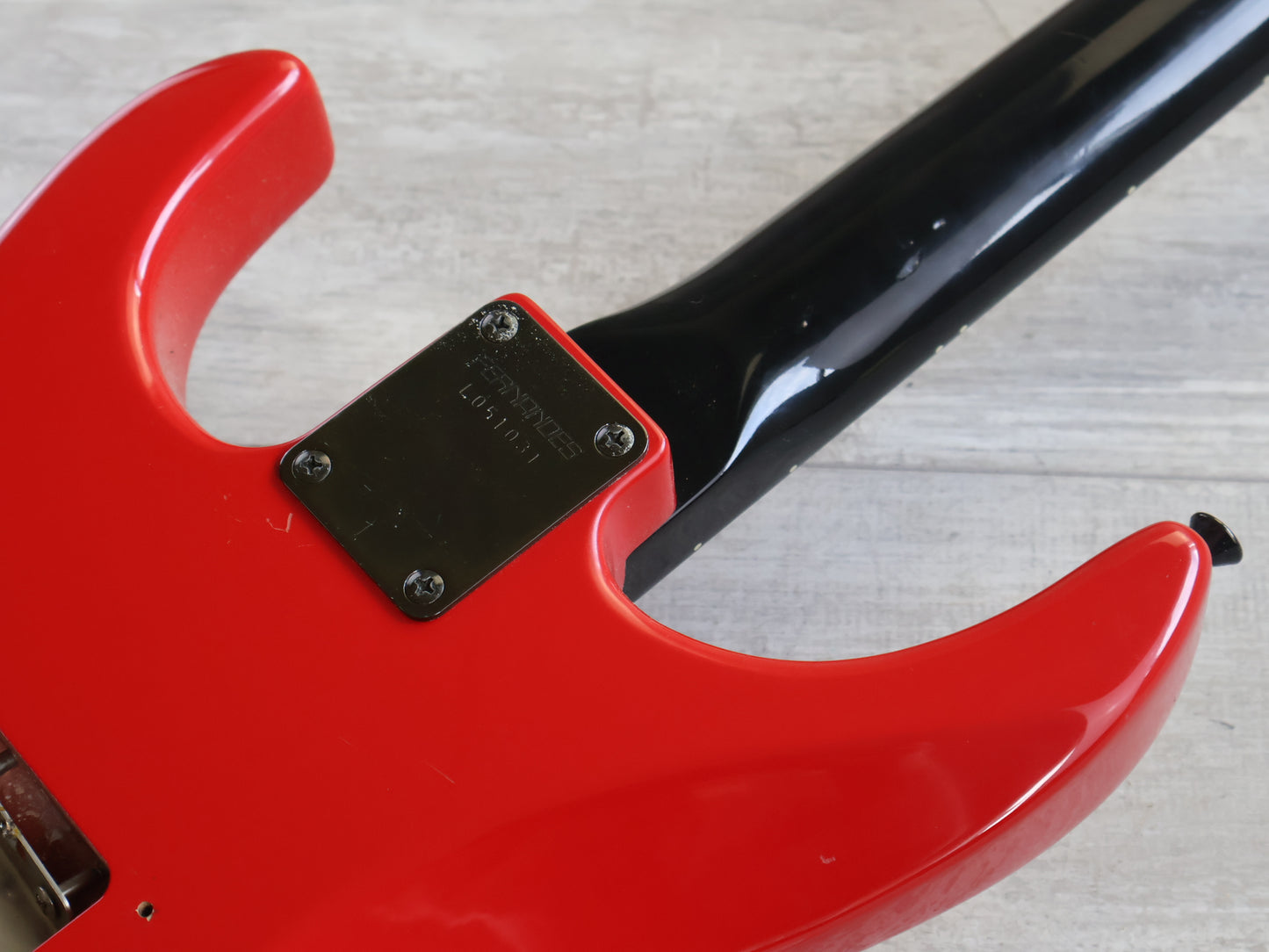 1986 Fernandes Japan FR-55 Revolver HSS Superstrat (Brad Gillis Red)