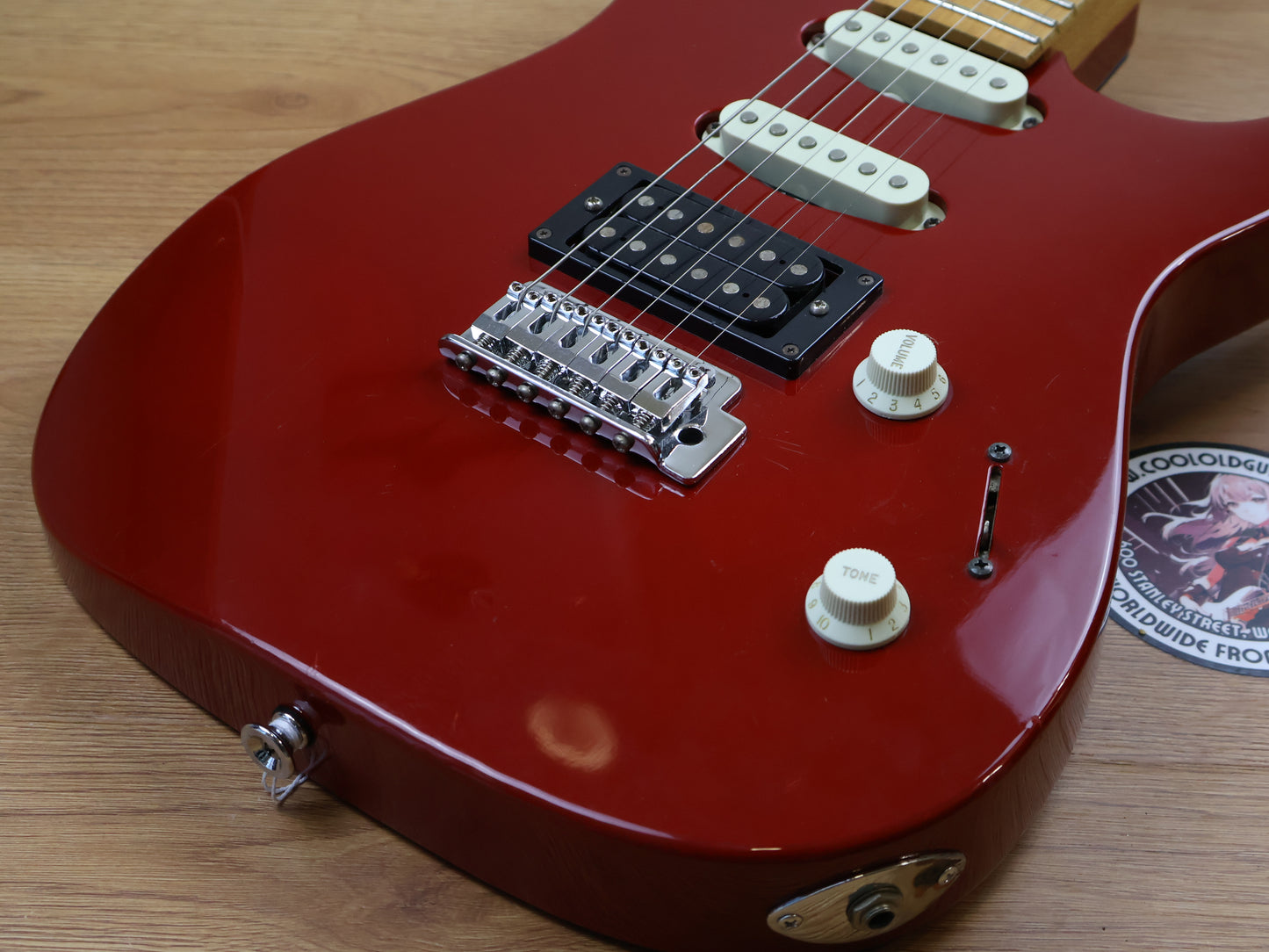 1990 Charvel Jackson Japan DK-065-SSH Dinky Superstrat (Red)