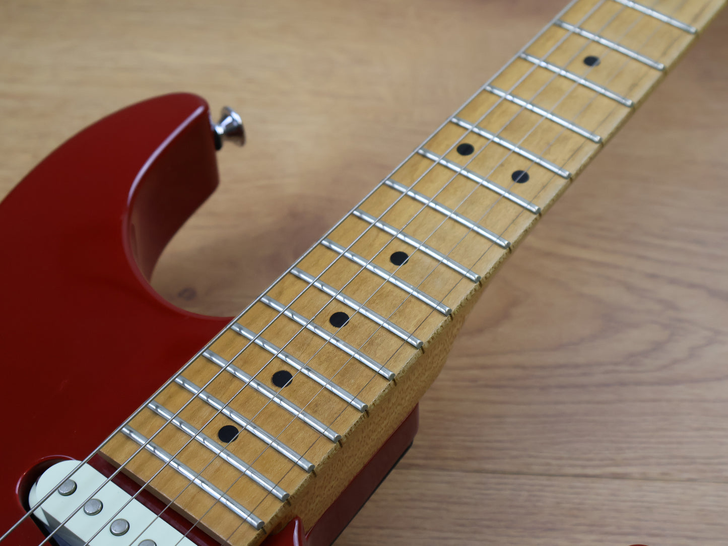 1990 Charvel Jackson Japan DK-065-SSH Dinky Superstrat (Red)