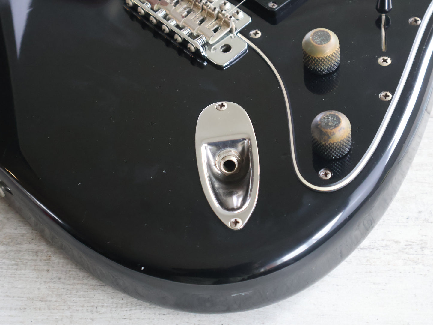 1984 Squier Japan SST314H-55 JV Series HSS Contemporary Stratocaster (Black)