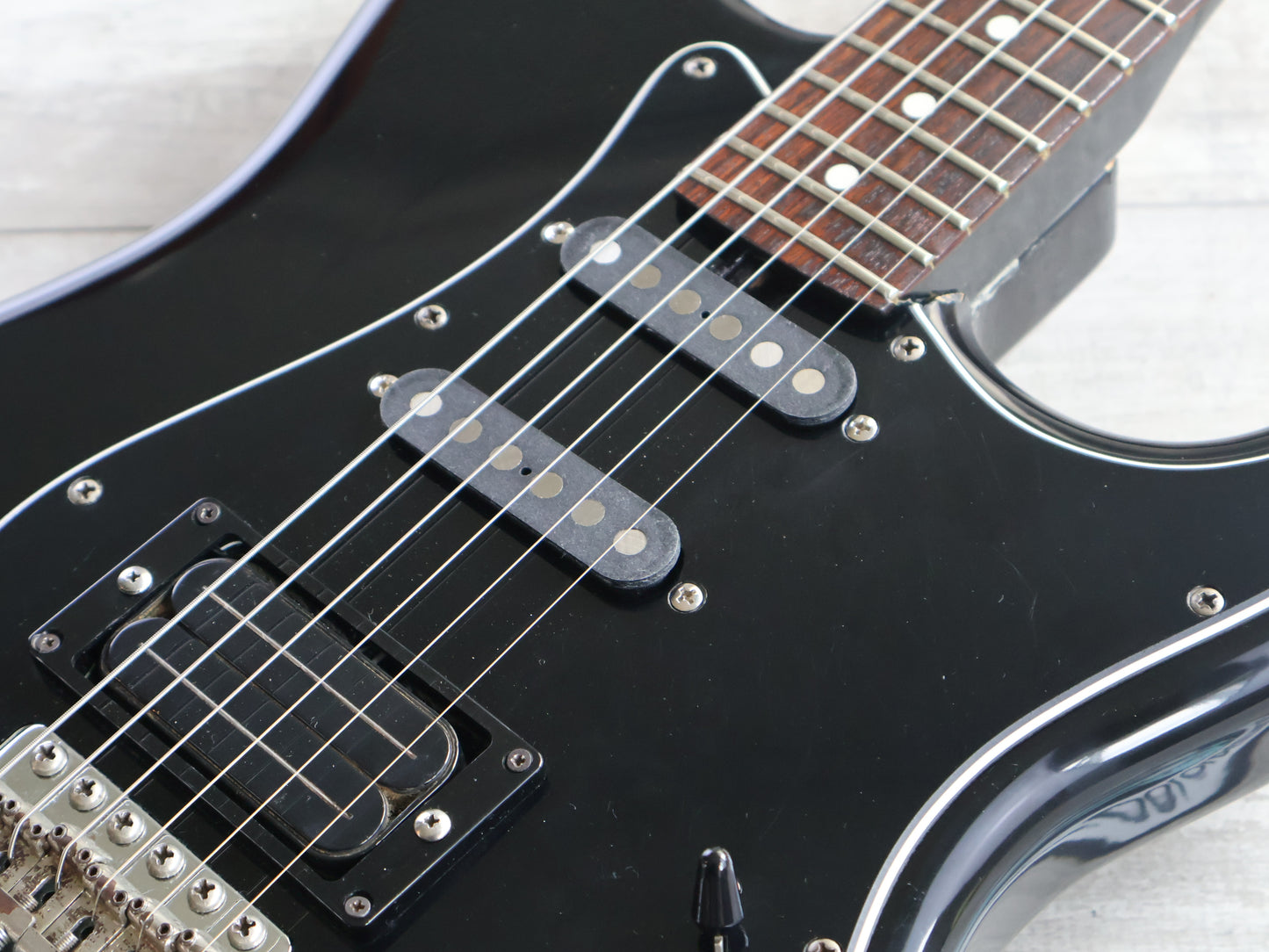 1984 Squier Japan SST314H-55 JV Series HSS Contemporary Stratocaster (Black)