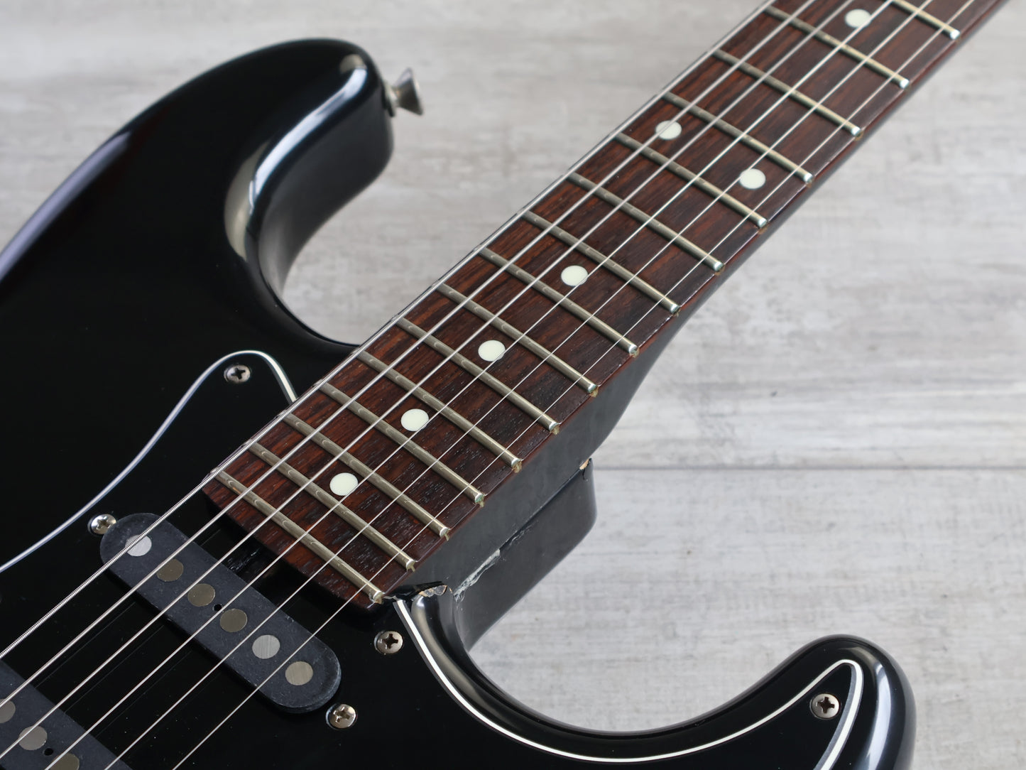 1984 Squier Japan SST314H-55 JV Series HSS Contemporary Stratocaster (Black)