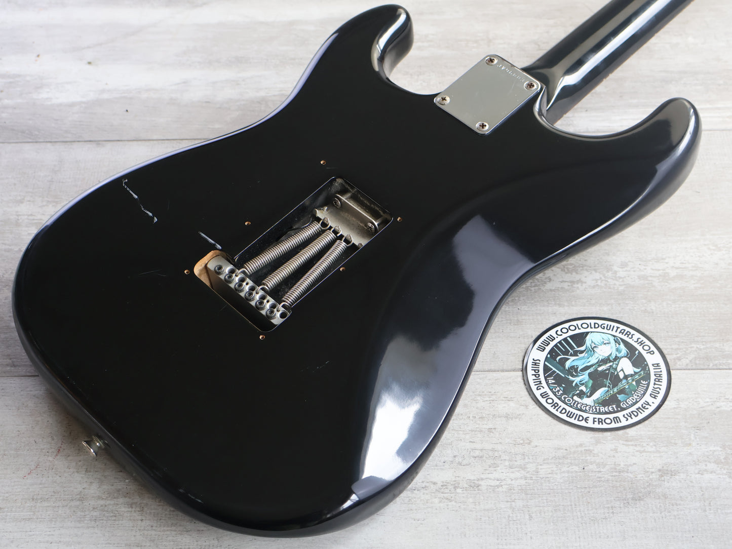 1984 Squier Japan SST314H-55 JV Series HSS Contemporary Stratocaster (Black)