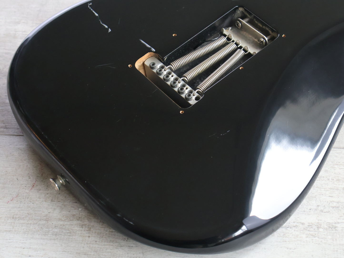 1984 Squier Japan SST314H-55 JV Series HSS Contemporary Stratocaster (Black)