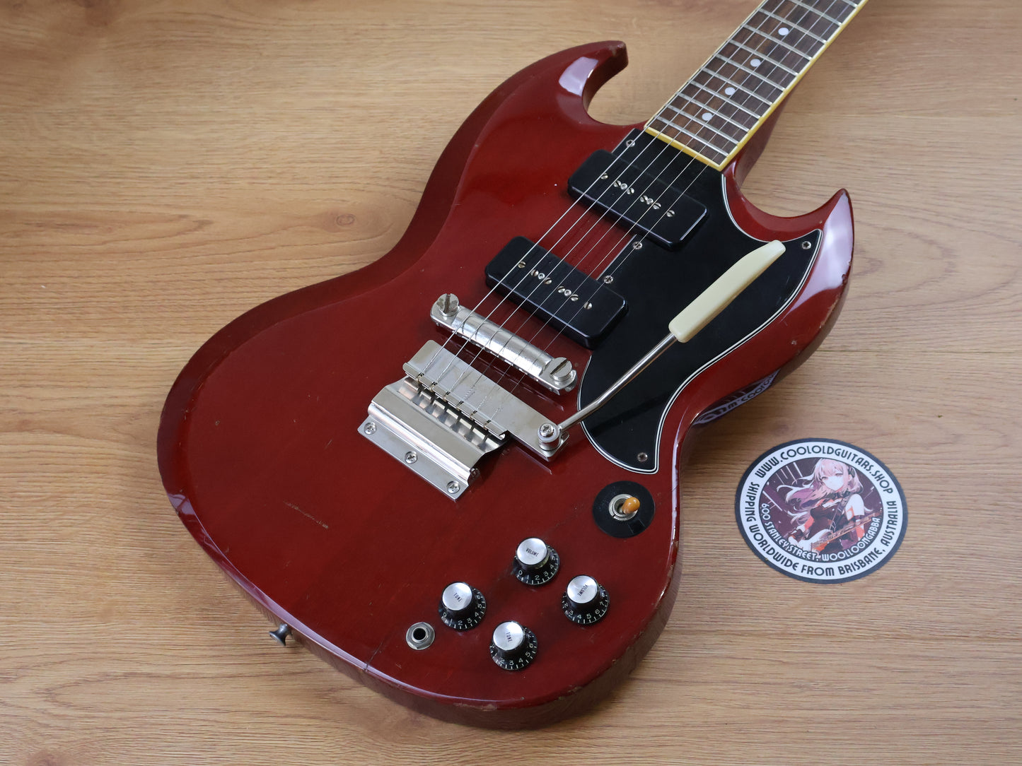 1991 Greco Japan SS-600S SG Special w/Vibrola (Cherry Red)