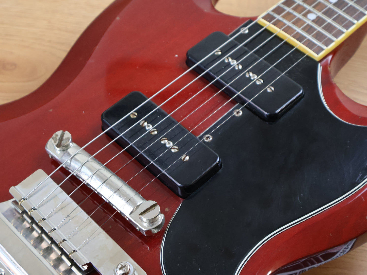 1991 Greco Japan SS-600S SG Special w/Vibrola (Cherry Red)