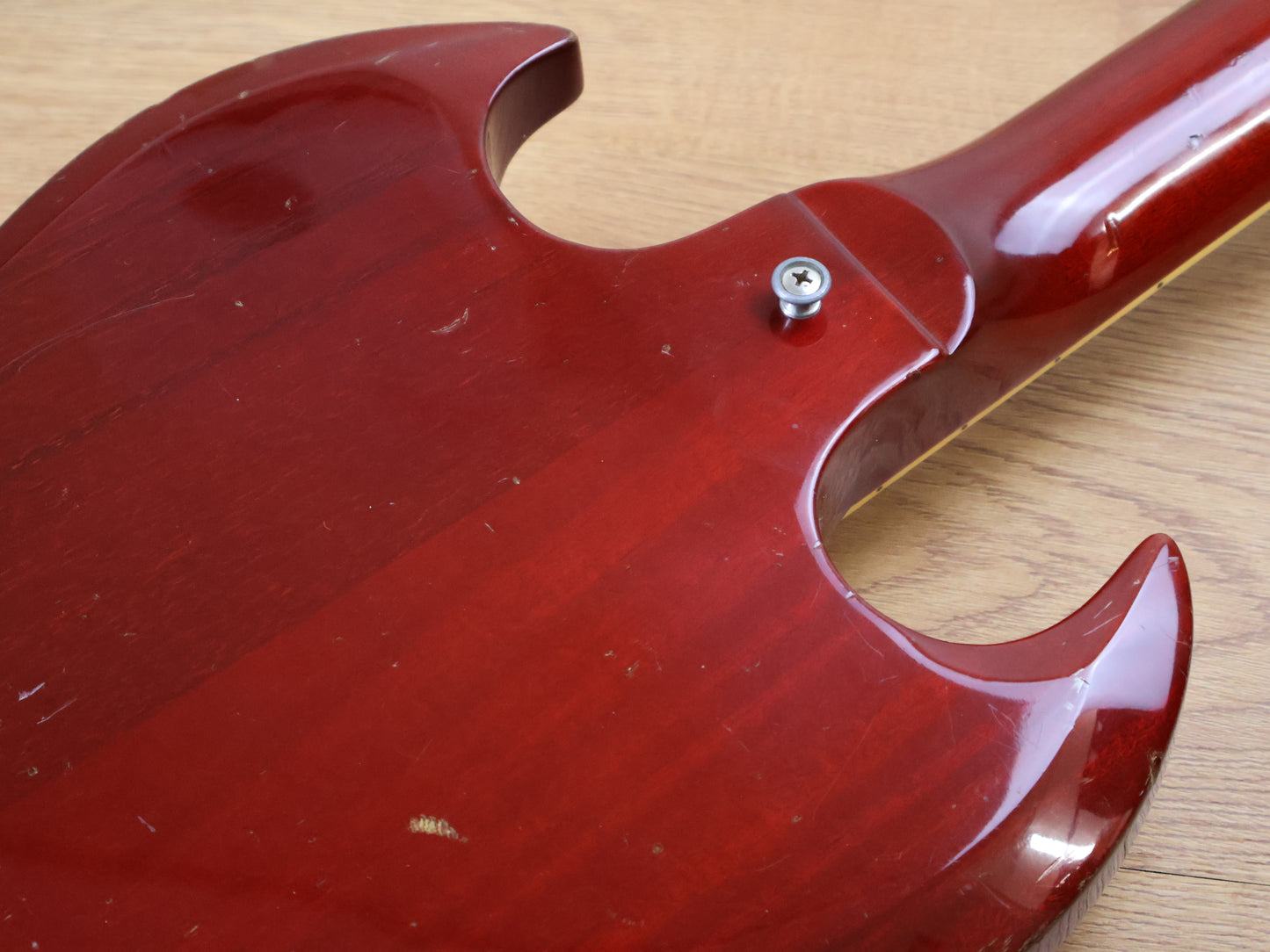 1991 Greco Japan SS-600S SG Special w/Vibrola (Cherry Red)
