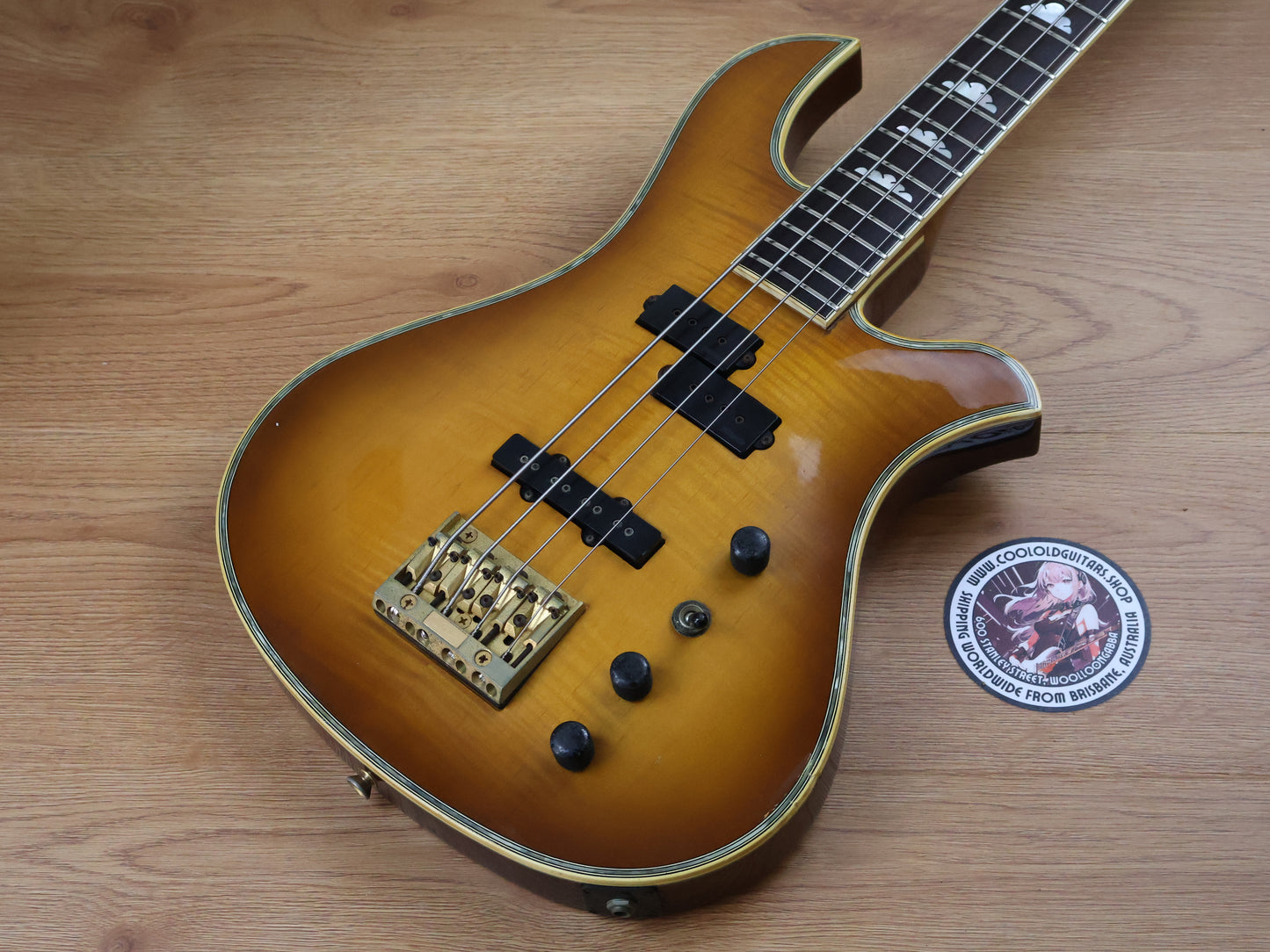 1988 BC Rich Japan EB-1507 Limited Edition Eagle Bass (Vintage Sunburst)
