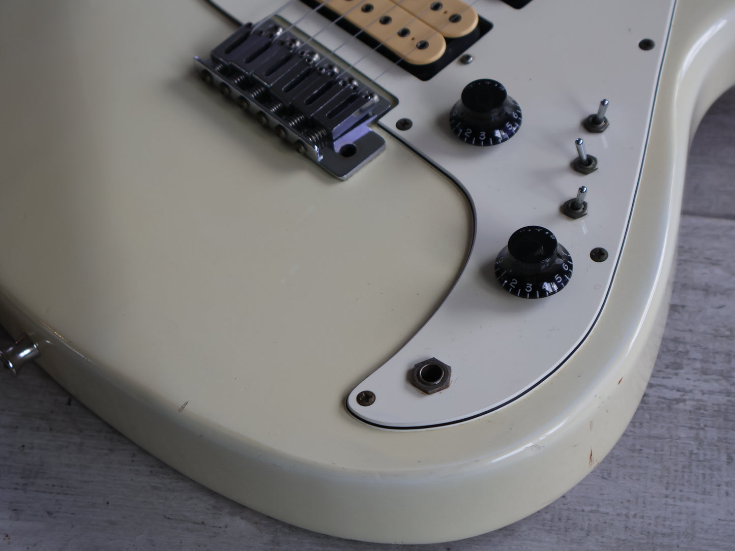 1980's Kawai Aquarius AQ-555 HHH Electric Guitars (White)