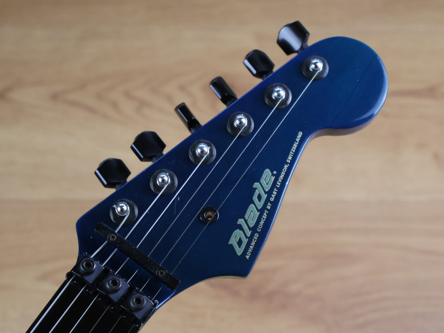1990's Levinson Blade Custom Order Stratocaster w/Floyd Rose (Transparent Blue)